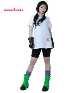 Women's Anime  Z Videl Cosplay Costume with Gloves and Shoe Covers