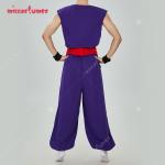 HAIKYUU Men's Gohan Cosplay Costume Top and Pants Set with Belt and Wrist Guards