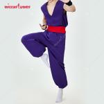 HAIKYUU Men's Gohan Cosplay Costume Top and Pants Set with Belt and Wrist Guards