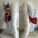 New Anime Sesshoumarung Cosplay Costume Carnival Halloween Arthur Curry Fancy Kimono Boots Wig Big Tail Custom Made