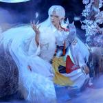 New Anime Sesshoumarung Cosplay Costume Carnival Halloween Arthur Curry Fancy Kimono Boots Wig Big Tail Custom Made