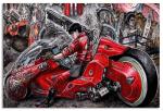 Anime Posters Akira (1988) Japanese Manga Anime Movie Poster Canvas Wall Art Picture Print Room Aesthetic for Teen Bedroom Boys' Dorm Decor Modern Family Posters 12x18inch(30x45cm) Unframed