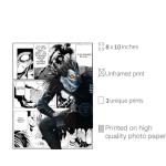 Ouroboros Art & Design - Death Note Anime Poster Set – Yagami Light, Ryuk, and L – Premium Matte 300 GSM Paper – Set of 3-8x10 inch - Unframed