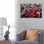 Anime Posters Akira (1988) Japanese Manga Anime Movie Poster Canvas Wall Art Picture Print Room Aesthetic for Teen Bedroom Boys' Dorm Decor Modern Family Posters 12x18inch(30x45cm) Unframed