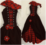 TV Outlander Claire Fraser Cosplay Costume Dress Claire Fraser Highland Dress Medieval Rococo Scottish Costumes For Women