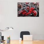Anime Posters Akira (1988) Japanese Manga Anime Movie Poster Canvas Wall Art Picture Print Room Aesthetic for Teen Bedroom Boys' Dorm Decor Modern Family Posters 12x18inch(30x45cm) Unframed