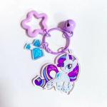 Anime Kawaii My Little Pony Keychain Unicorn Key Ring Fashion Car Keys Chain Girls Backpack Pendant New Bags Decor Toys Gift