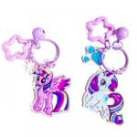 Anime Kawaii My Little Pony Keychain Unicorn Key Ring Fashion Car Keys Chain Girls Backpack Pendant New Bags Decor Toys Gift