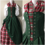 TV Outlander Claire Fraser Cosplay Costume Dress Claire Fraser Highland Dress Medieval Rococo Scottish Costumes For Women