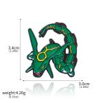 Anime Game Cute Cartoon Green Sky Pet Badge Brooch Dragon Cosplay Enamel Pin Backpack Clothing Accessories Jewelry Fans Gift