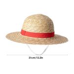 Straw Hat Anime Cosplay Prop Luffy Cap Role Play Summer Strawhats Stage Performance Accessories Adult Unisex Sunshade Hat
