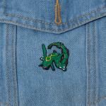 Anime Game Cute Cartoon Green Sky Pet Badge Brooch Dragon Cosplay Enamel Pin Backpack Clothing Accessories Jewelry Fans Gift