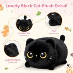 Cute Black Cat Plush Toy for All Ages