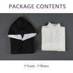 HOLOUN Frieren Beyond Journey's End Anime Fern Cosplay Costume Wig Cloak Coat Dress Casual Wearing Christmas New Year Gift