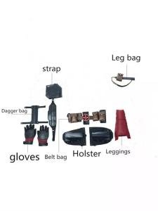 IN US Deadpool Cosplay Costume Accessories Boots Glove Belt Strap Leg Protectors