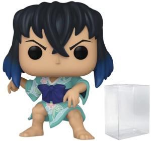 POP Anime: Kimetsu no Yaiba - Inosuke Hashibira (Kimono) Funko Vinyl Figure (Bundled with Compatible Box Protector Case), Multicolor, 3.75