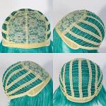 47 Inch Green Wig with Bangs and Ponytails