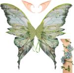 Fairy Wings Costume Set for Adults - Cosplay Accessories Butterfly Wings with El