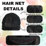 Black Spiky Cosplay Wig with Hair Cap