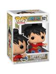 Epic Collectibles Pop Anime: One Piece - Luffy in Kimono (Luffytaro) Vinyl Figure Bundle with Compatible Funko Box Protector