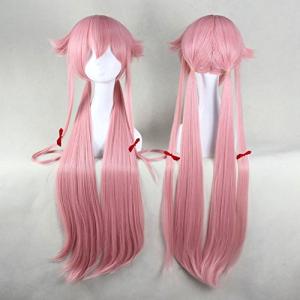 Pink Long Straight Anime Cosplay Wig for Women