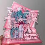Hatsune Miku Acrylic Standing Sign Miku Anime Peripherals Cute Cartoon Xmas Ornament  Cosplay Gifts