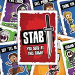 Don't Get Stabbed!: The Party Game Where You Get to Kill Your Family and Friends (for Pretend). Exciting Card Game for Adults and Horror Gift for Scary Movie Fans. Great for Halloween.