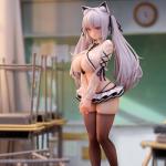 HBGIAY Alvina-chan Figure Original Painting Anime Girl Figurine 1/7 Scale Figure Anime Illustrations Figures 10.24" Desktop Collectible Statue
