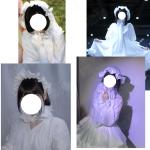 Sua Cosplay Costume Wig Fiber synthetic wig「HSIU 」White Maiden Childhood Pajamas Halloween Anime ALIEN STAGE Young Sua Wig