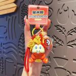 Genuine Pokemon Keychain Pikachu Gengar Sylveon Sprigatito Quaxly Fuecoco Anime Action Figure Toy Keyring Fragrance Pendant Gift
