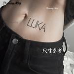 ALIEN STAGE Mizi Sua Luka Till Ivan HYUNA Cosplay Silver Glossy Choker Necklace Name Stickers Prop Performance Christmas