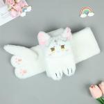 YANIYA Girls Anime Scarf Plush Cat Warm Neck Scarf Cosplay Costume Party Accessories Neckwear Women ComicShow Cute Neckerchief, White