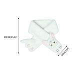 YANIYA Girls Anime Scarf Plush Cat Warm Neck Scarf Cosplay Costume Party Accessories Neckwear Women ComicShow Cute Neckerchief, White