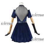 Mizi Cosplay Clothing Wig Pink Gradient Pink Purple Long Hair Microphone Costume Velvet Skirt Anime Alien Stage Cosplay Costume