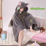 WarmWhisper Anime Blankets, Fluffy Wearable Blanket for Cosplay and Home,One Size(Accessories Not Included) (Alhaitham)
