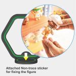 LRANFOW 12 Wall Display Shelves for Funko Pop Mart Figures Anime Figure, Display Ledges with Glow in The Dark Strips, Collector Shelves for Action Figures, Game Room, Mini Collectibles Figure Shelves