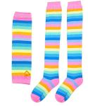 Rainbow Striped Cosplay Knee High Sock & Glove Set