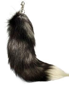Fluffy Fox Fur Tail Keychain for Cosplay