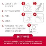 Black Velcro Strips for Cosplay - 18 Inch