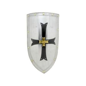 Medieval Crusader Knight Shield for Cosplay & Decor