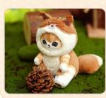 Kawaii Cat Plush Keychains - Set of 2