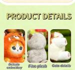 Kawaii Cat Plush Keychains - Set of 2
