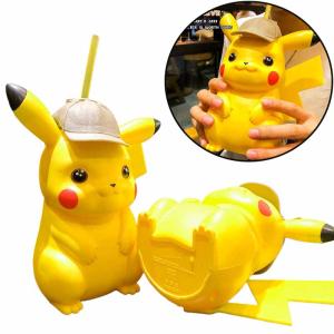 Pikachu Cute 650ML Cup with Straw