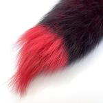 Red Black Fox Tail Keychain for Cosplay