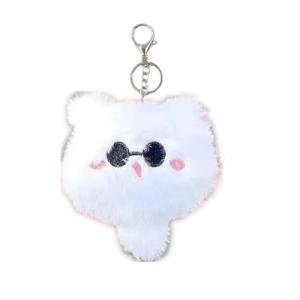 Cute Cat Plush Keychain for Anime Lovers