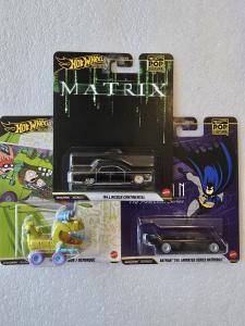 Hot Wheels Pop Culture Matrix Batman Rugrats Set