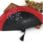Sakura Design Handheld Silk Bamboo Fan