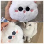 Cute Cat Plush Keychain for Anime Lovers