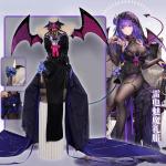 Succubus Raiden Shogun Cosplay Costume from Genshin Impact