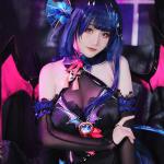Succubus Raiden Shogun Cosplay Costume from Genshin Impact